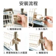 【iSFun】廚房收納免釘水龍頭瀝水置物架(米)
