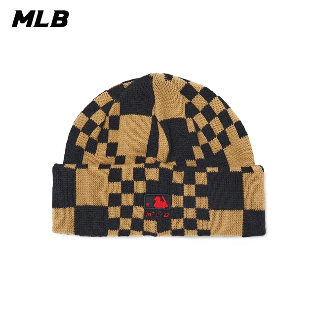 【MLB】針織毛帽 Checkerboard系列 波士頓紅襪隊(3ABNS0226-43BGS)