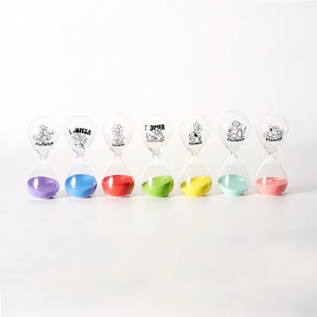 【CarryPlus】BT21花漾10分鐘沙漏計時器-COOKY_粉紅色(LINE FRIENDS官方授權)