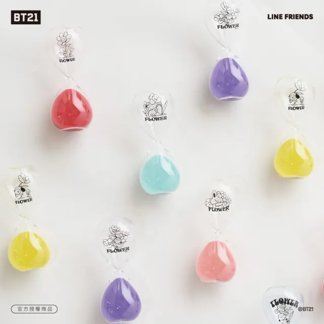 【CarryPlus】BT21花漾10分鐘沙漏計時器-MANG_紫色(LINE FRIENDS官方授權)