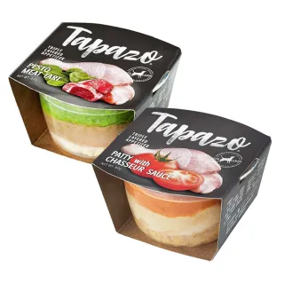 【TAPAZO 特百滋】10入組-狗狗開胃三層杯 80g*10(主食/全齡犬/寵物罐頭/犬用飼料)