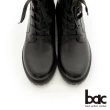 【bac】輕量化皮帶穿環綁帶軍靴(黑色)