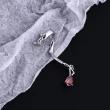 【00:00】韓國設計個性復古樹枝紋理荊棘水滴寶石單只耳骨夾(寶石耳骨夾 單只耳骨夾)