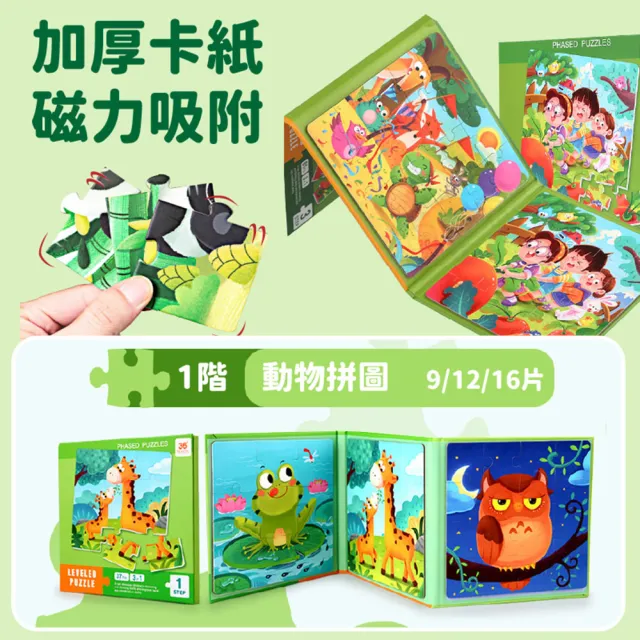 【指選好物】磁鐵遊戲書(拼圖書 拼圖教具 磁鐵拼圖書 兒童拼圖)