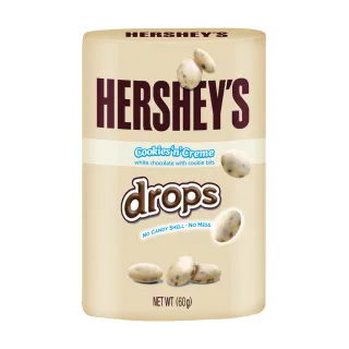【Hersheys 好時】Drops巧酥夾餡可可風味球 鐵盒(60g)