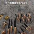 【JOJOGO】黑鑽不鏽鋼17件刀具組(廚師刀 萬用刀 水果刀 削皮刀)