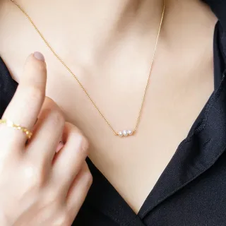 【Ficelle】K金 珍珠 香榭女人項鍊(輕珠寶 天然石 磁場 開運 設計款 手工製作)