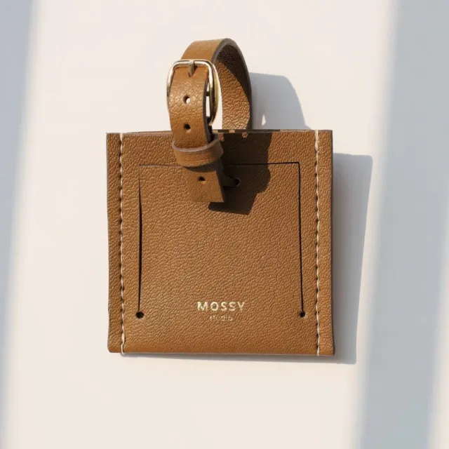 【Mossy Studio】時尚簡約皮革行李吊牌(質感旅人必備)