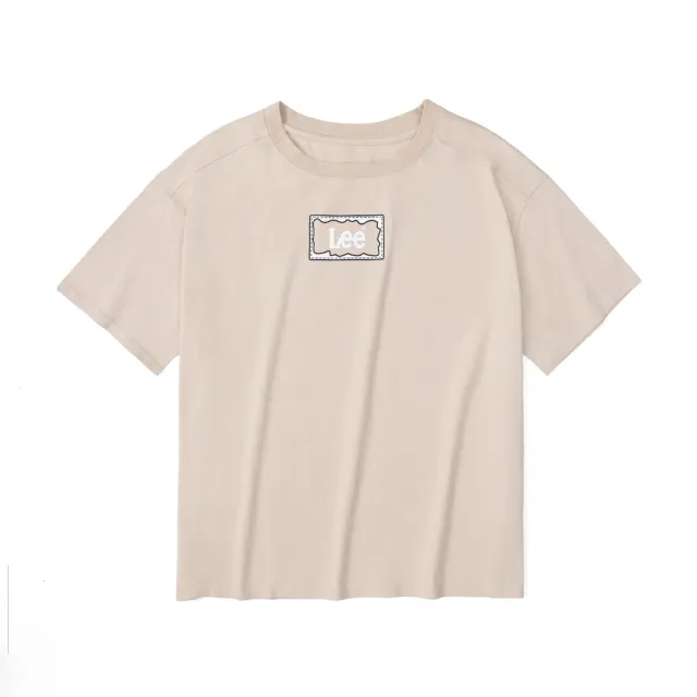 【Lee】出清品-女裝 短袖T恤 / 長框縫線印花 小LOGO 共2色 Oversized版型(LL220237562 / LL22023797W)