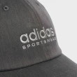 【adidas 愛迪達】Low Dad Cap 丹寧帽 運動帽 低弧度帽簷 可調後扣 運動休閒 灰綠(IC9701)