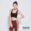 【Mollifix 瑪莉菲絲】A++  微光挖背浮托BRA、瑜珈服、無鋼圈、開運內衣(黑)