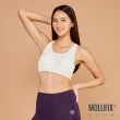 【Mollifix 瑪莉菲絲】A++  微光挖背浮托BRA、瑜珈服、無鋼圈、開運內衣(豆腐白)