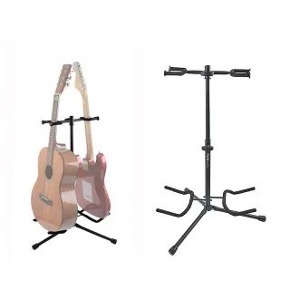 【Gator Frameworks】GTR2000｜兩支吉他用輕便立架Double Guitar Stand(吉他貝斯玩家必備)