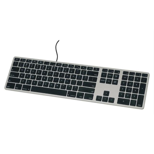 【Matias】USB Wired Mac 有線中文長鍵盤-太空灰(USB/USB-C 蘋果鍵盤)