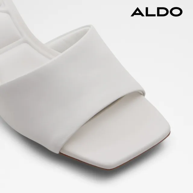 【ALDO】雙11★VIDISH-簡約時尚百搭氣墊耐走厚高跟拖鞋-女鞋(白色)