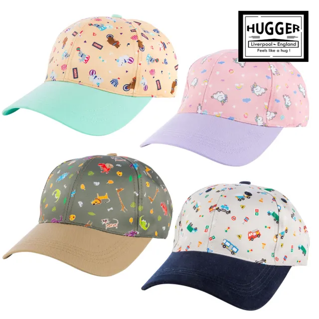 【HUGGER】透氣兒童棒球帽-多色印花(背包同款 鴨舌輕巧防曬童裝親子搭配)