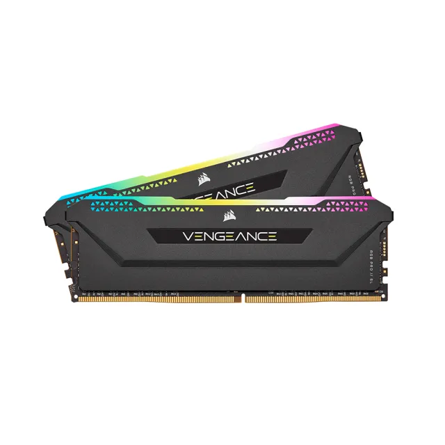 【CORSAIR 海盜船】Vengeance PRO SL RGB DDR4 3600MHz 32GB 雙通/黑 CL18-22-22 1.35V(16GBx2)