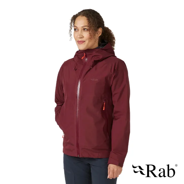 【RAB】Namche GTX Paclite Jacket Wmns GTX輕量防風防水連帽外套 女款 深石楠 #QWH60