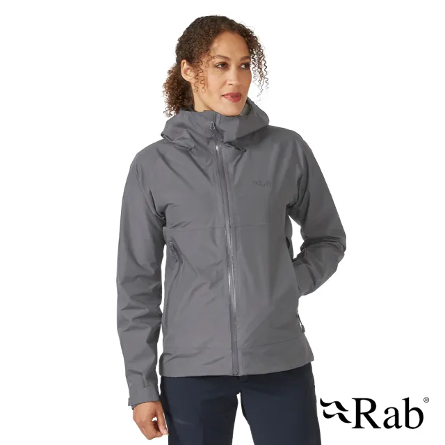 【RAB】Namche GTX Paclite Jacket Wmns GTX輕量防風防水連帽外套 女款 石墨灰 #QWH60