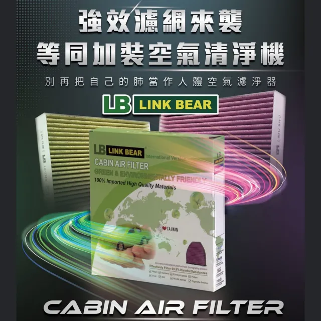 LINK BEAR】冷氣濾網LINK活性碳BENZ LC-0318C-2-E 內(車麗屋) - momo