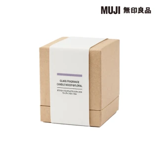 【MUJI 無印良品】附杯芬香蠟燭.木質花香味/200g