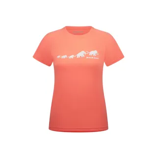 【Mammut 長毛象】QD Logo Print T-Shirt AF Women 快乾LOGO短袖T恤 女款 櫻花鮭粉PRT3 #1017-02022-3753