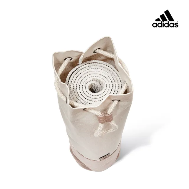 【adidas 愛迪達】環保瑜珈墊束口背袋