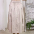 【Hana Mokuba】花木馬日系女裝鬆緊腰簡約大口袋A字裙(長裙)
