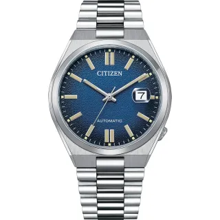 【CITIZEN 星辰】Mechanical系列 漸層海洋藍 撞色機械錶(NJ0151-88L)