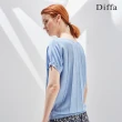 【Diffa】立體條紋緹花針織衫-女