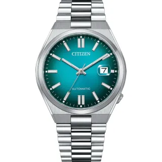 【CITIZEN 星辰】Mechanical系列 漸層湖水綠 撞色機械錶 新年禮物 交換禮物(NJ0151-88X)