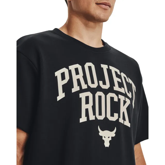 【UNDER ARMOUR】UA 男 Pjt Rock HW Terry 短袖T-Shirt _1377435-001(黑)