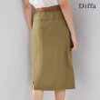 【Diffa】貼袋後開衩長裙-女