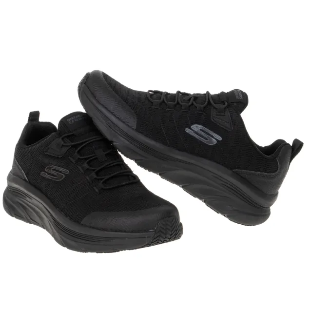 【SKECHERS】男鞋 工作鞋系列 D LUX WALKER SR 寬楦款(200106WBLK)