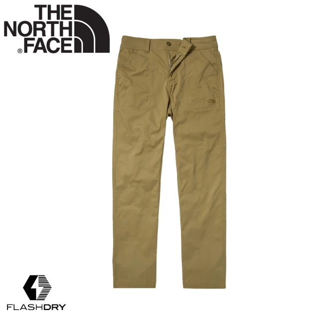 The North Face 女 排汗透氣休閒長褲《卡其色》4U9T/吸濕排汗休閒褲/運動褲(悠遊山水)