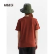 【AIGLE】女 有機棉短袖T恤(AG-FAD02A178 紅褐色)