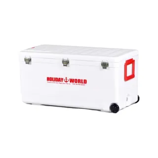 【SHINWA 伸和】日本製冰箱 48L Holiday World 硬式白色冰箱(戶外 露營 釣魚 保冷 行動冰箱 烤肉 冰桶)