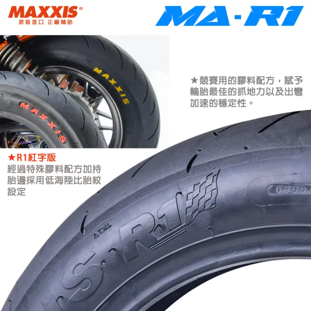 【MAXXIS 瑪吉斯】MA-R1 速克達專用 高性能賽車胎-10吋(100-90-10 56J 前輪 R1) - momo購物網 - 好評 ...