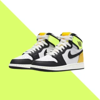【NIKE 耐吉】Nike Air Jordan 1 High OG Retro Volt Gold 黃黑橘 高筒 籃球 休閒鞋 575441-118