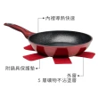 【EXCELSA】Phoenix鍋具保護墊+石紋不沾平底鍋 24cm(平煎鍋)
