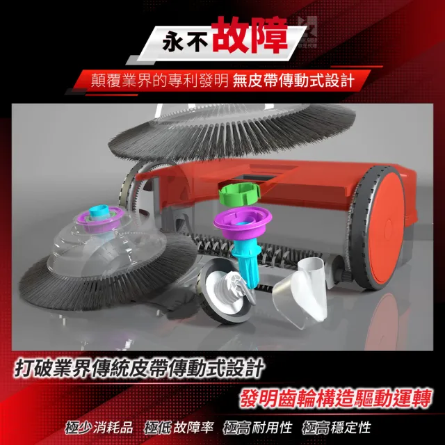 【Starmix 吸特樂】工業型手推驅動式渦輪雙循環清潔乾溼兩用掃地機(Haaga 497)