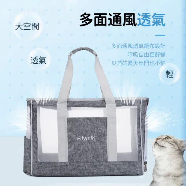 【SUNORO】寵物外出包 寵物包 貓包 手提包 寵物提袋提籠(附肩帶)