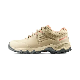 【Mammut 長毛象官方直營】Nova IV Low GTX W GORE-TEX低筒皮革登山鞋 女款 野生棕/櫻花鮭粉 #3030-04720