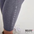 【Mollifix 瑪莉菲絲】功能口袋鋅離子抗菌訓練褲、瑜珈服、Legging(深麻灰)