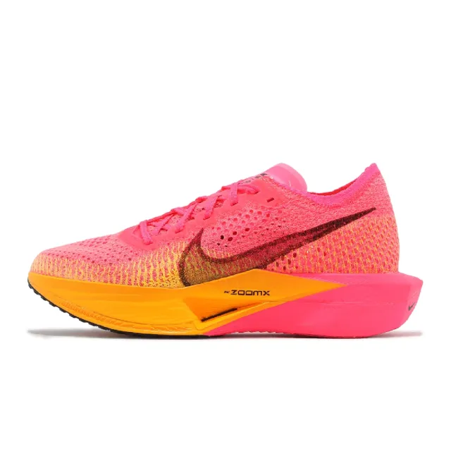 【NIKE 耐吉】競速跑鞋 Wmns ZoomX Vaporfly Next% 3 桃紅 橘 女鞋 路跑 碳板 運動鞋(DV4130-600)