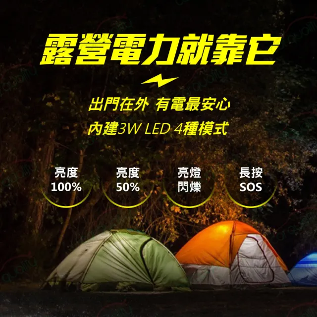 【電力坦克】藍色 12V 400A 雙USB 照明功能 汽車救援電池 緊急啟動電源 4000C.C以下汽油車啟動(車麗屋)