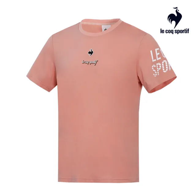 【LE COQ SPORTIF 公雞】S.Cafe環保科技咖啡紗運動Training短袖T恤 中性-4色-LWR23601