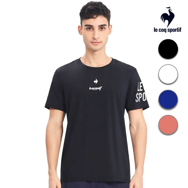 【LE COQ SPORTIF 公雞】S.Cafe環保科技咖啡紗運動Training短袖T恤 中性-4色-LWR23601