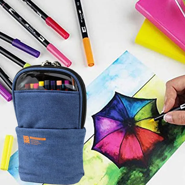 【SAKURA櫻花】20色彩繪毛筆-戶外寫生包(開學用品 彩色筆 美術用品)
