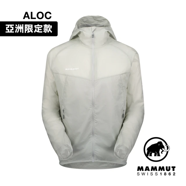 Mammut 長毛象 Convey WB Hooded Jacket AF Men 輕量防潑水連帽風衣外套 男款 鉑金灰 #1012-00530